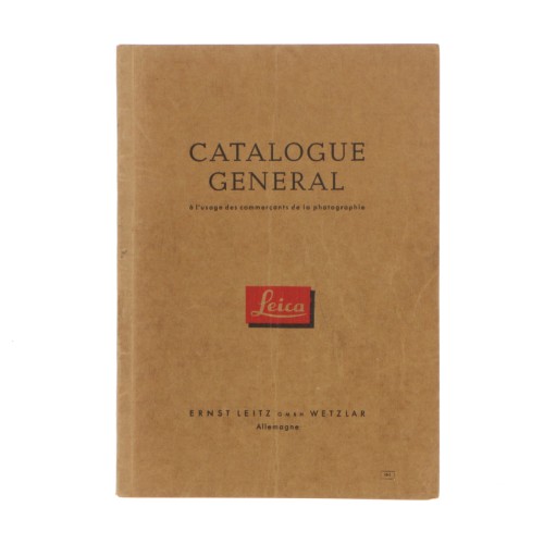 Catalogo Leica  general 'à l'usage des commerçants de la photographie' (Frances)