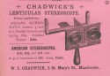 Type visionneuse stéréo mexicain Chadwick Manchester