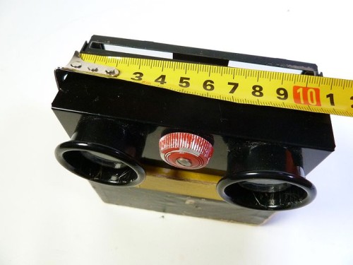 Visor estéreo, para diapositivas, lentes acromáticos - enfoque, metal