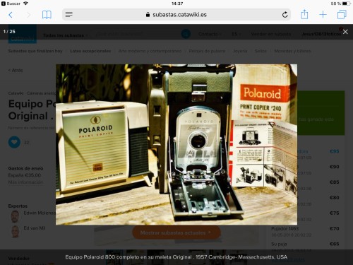 160 matériel photographique Polaroid complet dans son emballage d'origine et un copieur 240