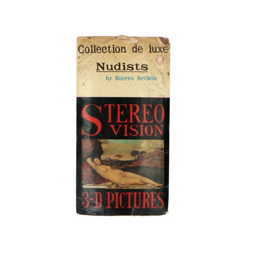 Book 'Old collection of stereoscopic naked' and visor