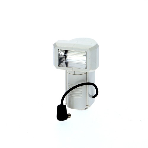 Mini-appareil photo avec flash blanc