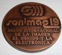 Medalla Feria Sonimag 1981 19 Salón Internacional de la Imagen, el Sonido y la Electrónica