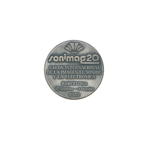Médaille Sonimag 1982 20 International Hall Foire de l'image, le son et l'électronique