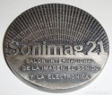 Médaille Sonimag 1983 21 International Hall Foire de l'image, le son et l'électronique
