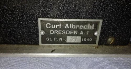 Albrecht Curt electric stereo projector Desden