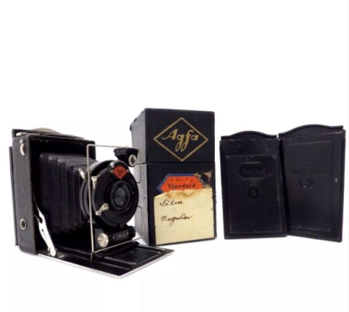 Soufflet caméra originale boîte Agfa 6,5x9