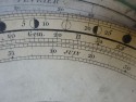 Astronomic carton calendrier perpétuel encadrée