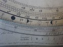 Astronomic carton calendrier perpétuel encadrée