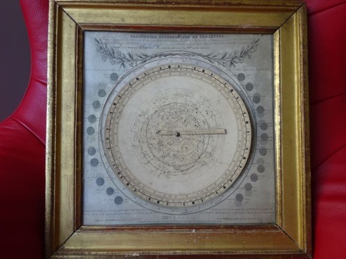 Astronomic perpetual calendar cardboard framed