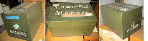 Caja de fluoroscopia de fotografía aérea Zeiss fuerzas armadas Alemania