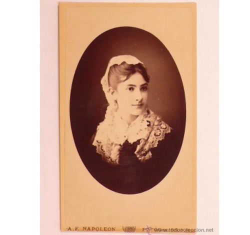 Carte de visite Retrato femenino de Napoleón