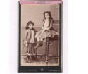 Carte portrait of two girls visit Coyne (Zaragoza)