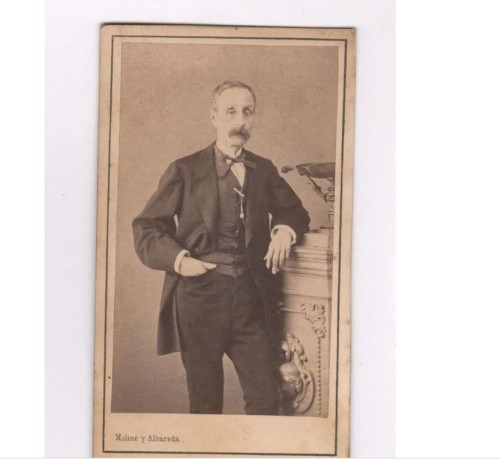 Carte de Visite retrato caballero de Moliné y Albareda (Barcelona)