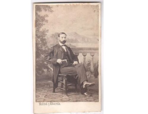 Carte de Visite Randás músico de Moliné y Albareda (Barcelona)