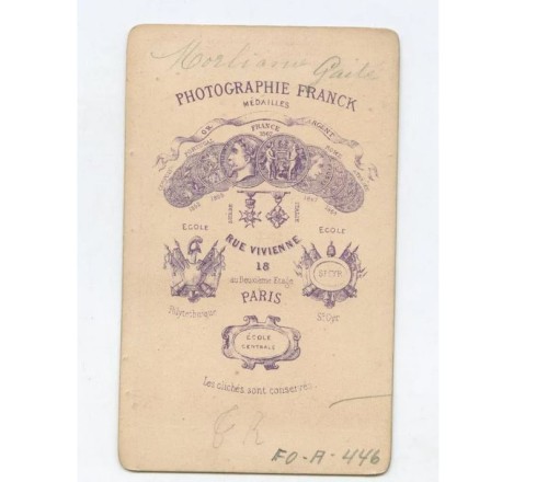 Carte de visite chanteuse actrice et opéra Franck (Paris)