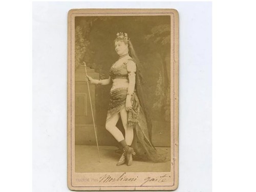 Carte de visite chanteuse actrice et opéra Franck (Paris)