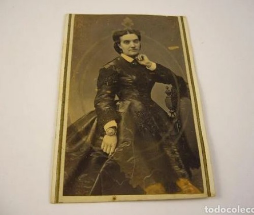 Carte de visite dame Conde de Vernay