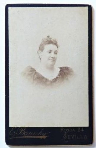 Carte de visite señora de Emilio Beauchy