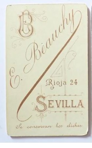 Carte de visite señora de Emilio Beauchy