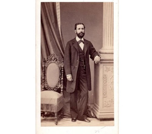 Carte de visite gentleman Conde de Vernay