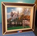 Cuadro diorama con iluminación de Notredame