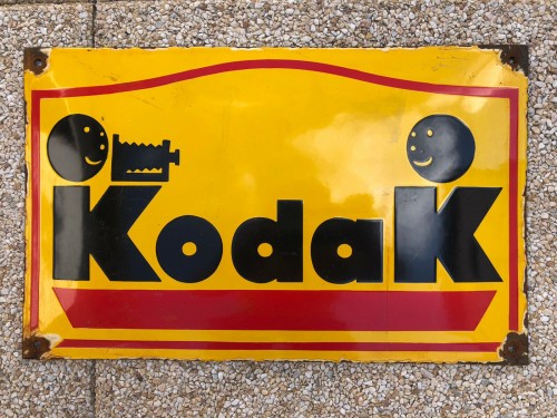 Kodak enamel advertising poster