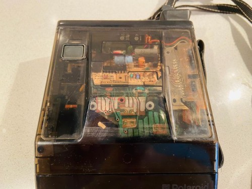 Caméra Polaroid Spectra System Onyx édition limitée transparent