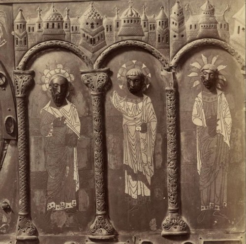 Fotografía de la ciudad de Burgos, detalle del altar, León et Levy