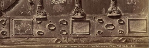 Photograph of the city of Burgos, detail of the altar, Leon et Levy