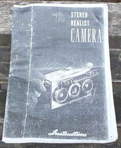 Stereo Realist Camera instruction booklet