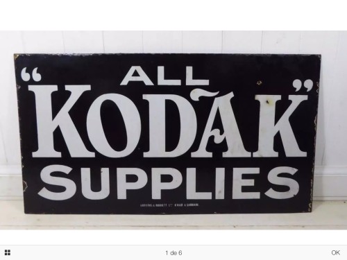 Affiche originale kodak 1920 1968