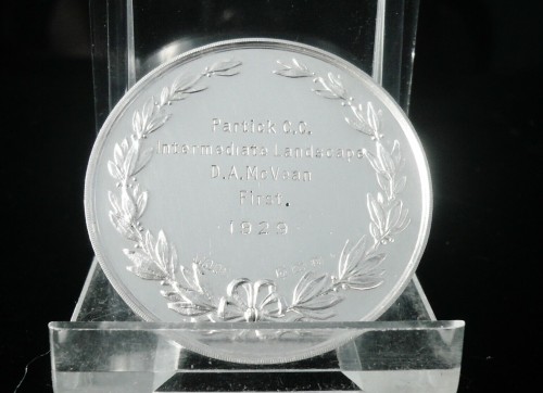 Medalla de plata club de cámara Partick de 1929