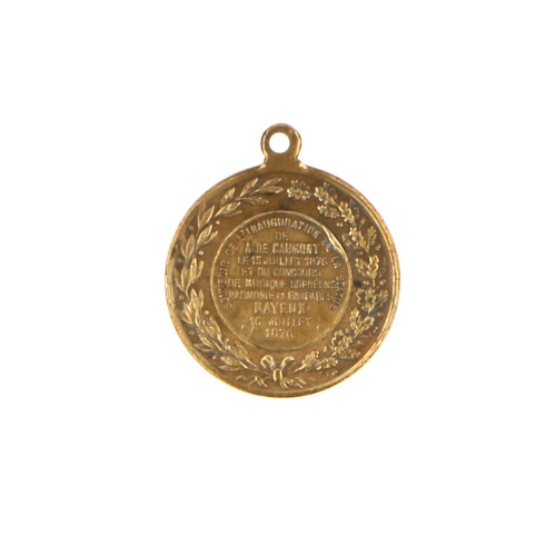 A. bronze medal Gaumont 1876