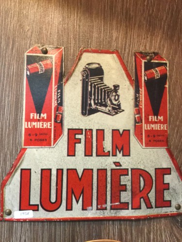 Lumiere 1958 réplique affiche d'étain