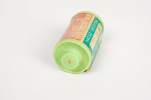 Goma de borrar con forma de carrete de pelicula de 35mm Fujicolor