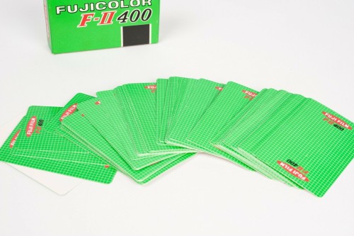 Card game poker promotional of the film Fujicolor F-II 400