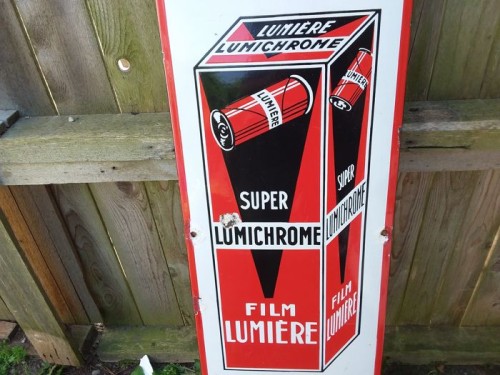 Cartel metal film lumiere 1950 gigante 1978