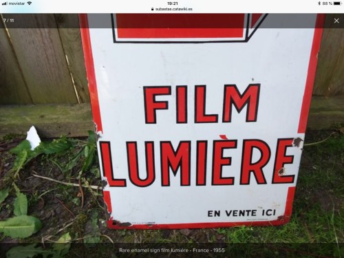 Poster metal film giant lumiere 1950 1978