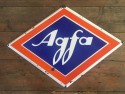 Agfa enameled metal poster 1950