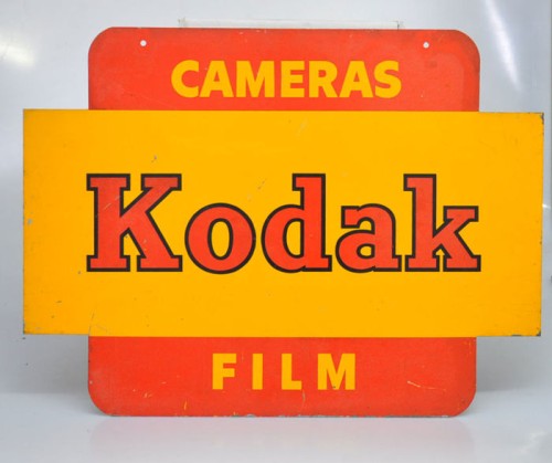 Affiche métal Kodak 1958