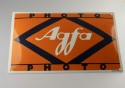 Poster enameled metal Agfa