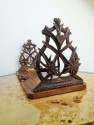 Hand-carved bookends extensible nineteenth century