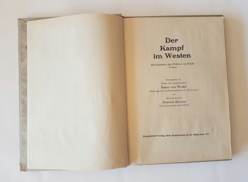 Stereo viewer album 'Dear Kampf im Westen' Volume II