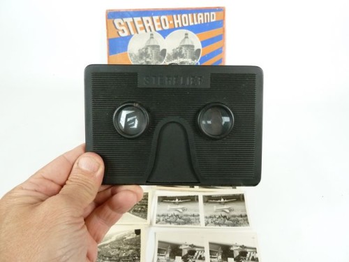 Sterelief metal stereo viewer Dutch Stereo-Holland 6x13