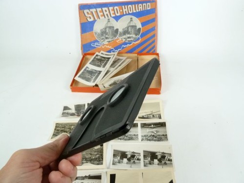Sterelief metal stereo viewer Dutch Stereo-Holland 6x13