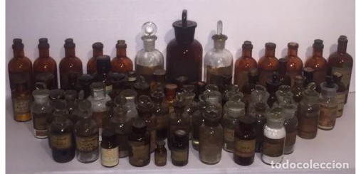 Collection bottles 64 laboratory diorama