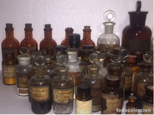 Collection bottles 64 laboratory diorama