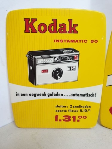 Placa publicidad Kodak Instamatic 50