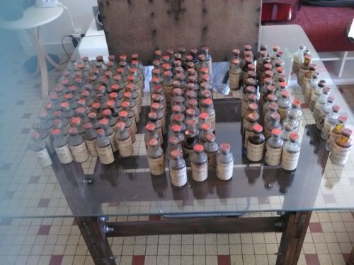 154 Copper laboratory bottles early twentieth century